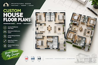 design a custom house floor plan and residential layout