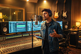 be your powerful male rock singer and vocalist for rock or metal