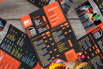 modern restaurant menu design
