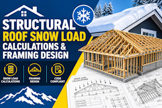 do structural roof snow load calculations and framing design