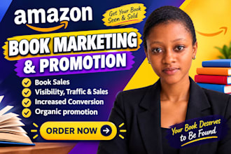 provide book marketing and promotion for amazon kindle books
