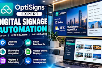 setup optisigns optisync digital signage specialist automation