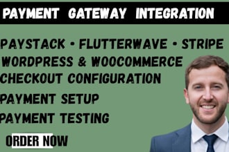 integrate paystack flutterwave stripe payment gateway
