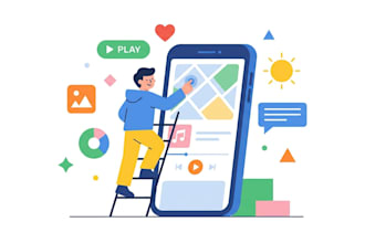 create unique modern flat vector illustration