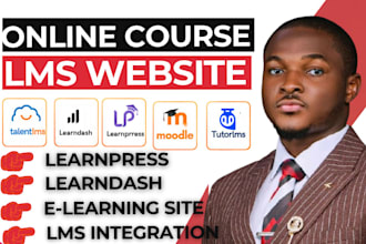 build wordpress elearning lms website with tutorlms moodle learndash learnpress