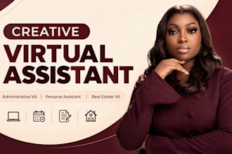 creative virtual assistant social media VA personal assistant real estate VA