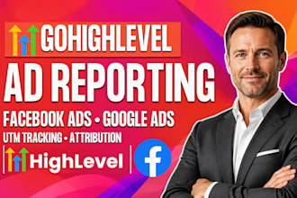 gohighlevel ad reporting facebook ads google ads utm tracking ghl automation