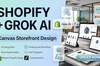 integrate grok ai with shopify and customize your canvas storefront
