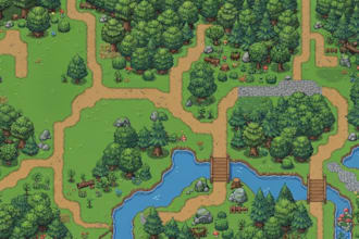 create 8bit 16bit pixel art top down rpg tileset environment tilemap game assets