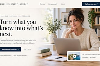 design squarespace course creator online education website