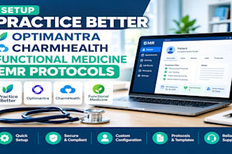 setup practice better optimantra charmhealth functional medicine emr protocols