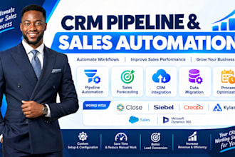 pipeline automation sales forecasting crm data migration  close siebel creatio