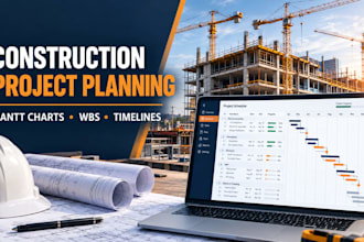 create an excel or google sheet construction project tracker and dashboard