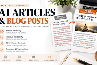 manually rewrite ai articles and blog posts