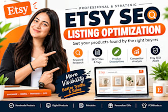 optimize etsy listings with SEO titles tags and keywords