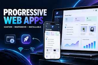 develop a modern and responsive progressive web app pwa