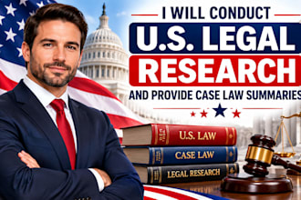 conduct US legal research and provide case law summaries
