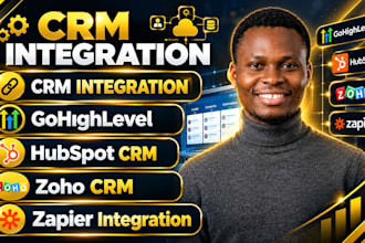integrate gohighlevel with hubspot, zoho, pipedrive and zapier for CRM data sync