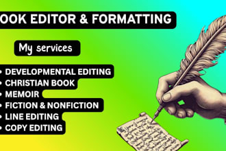developmental edit fiction christian book memoir line edit
