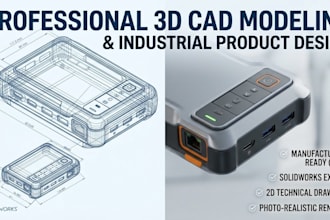 do 3d cad modeling and mechanical industrial product design