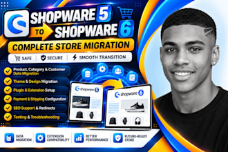 do complete migration from shopware 5 store into shopware 6 store