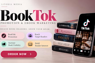 do booktok promotion, ebook promotion and book marketing