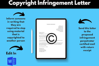 draft a copyright or trademark cease and desist letter