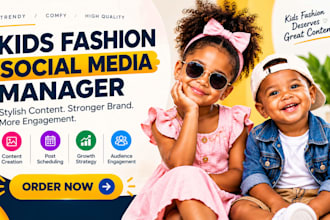 your kids fashion social media manager for baby clothing brands