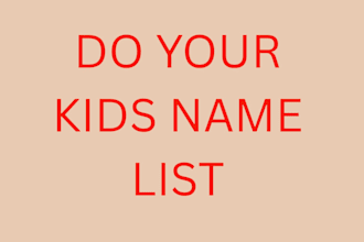 do your kids children naming ceremony list