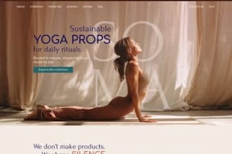 build squarespace hot yoga website hot pilates heated yoga studio website