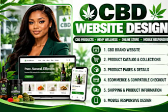 design a professional cbd website and hemp ecommerce store