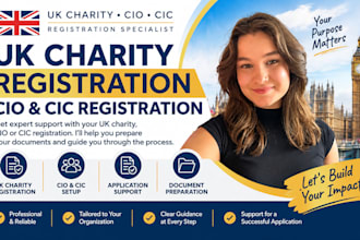 do UK charity registration, cio registration and cic registration