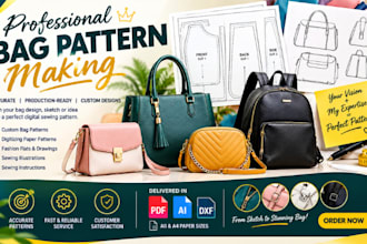 create totes saddle clutch bag sewing pattern design making