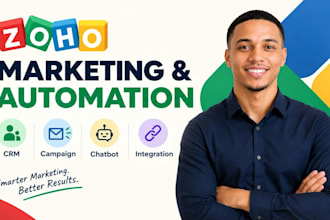 set up zoho marketing automation, campaigns, forms and chatbot in zoho salesiq