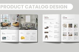 do product catalog, lookbook, and catalog design