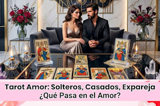 tarot amor qué pasa la relación, solteros, casados, expareja