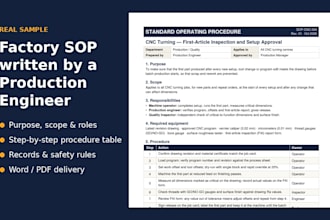 write engineering reports, sops and technical documents