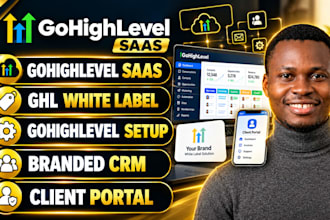 build gohighlevel saas setup, ghl white label, CRM branding client portal setup