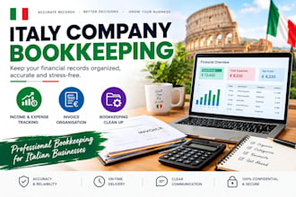 do italy company bookkeeping,  italy bookkeeping italian tax filing vat