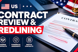 review and redline your US business contracts and commercial agreements