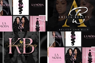 design hair extension, hair logo, hair extension  website, hair extension flyer