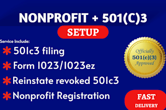 register non profit for 501c3 tax exempt status, charity, church and ngo