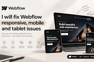 fix webflow responsive, mobile and tablet issues