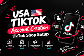 create USA instagram account USA tiktok account, tiktok ads facebook account