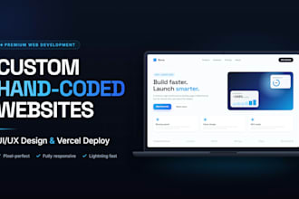build a premium hand coded website deployed on vercel