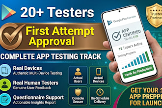 app testing 12 testers closed testing website testing qa testing