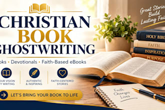 ghostwrite your christian book or faith based ebook