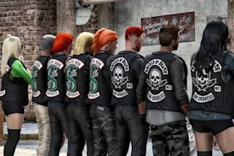 create fivem kuttes custom fivem clothing kuttes mc mc vest biker clothing