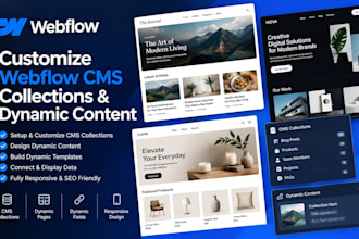 customize webflow cms collections and dynamic content