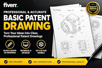 prepare uspto compliant patent drawings and illustrations